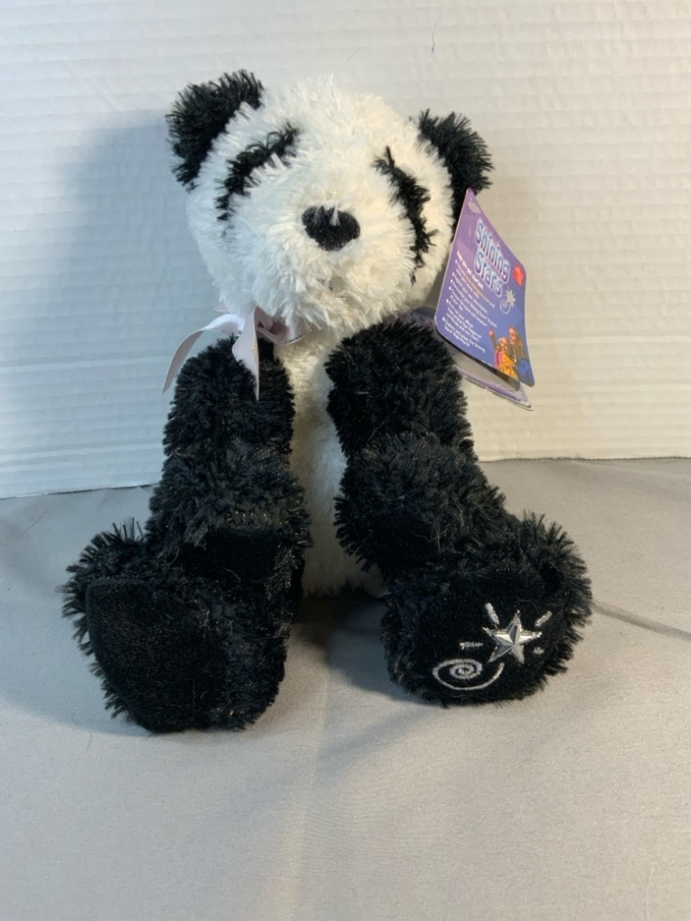 Russ Berrie Shining Star Panda Bear Plush Toy W/original Tags 7”